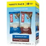 Clif Energy Bars, Chocolate Chip Chocolate Brownie, Variety Pack - 18 pack, 2.40 oz bars