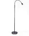 Daylight24 Focus 58-Inch Adjustable Beam High Output LED Floor Lamp in Gunmetal