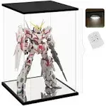 NONEMEY Clear Acrylic Display Case for Unicorn Gundam