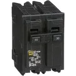 Square D Homeline 30-amp 2-Pole Standard Trip Circuit Breaker