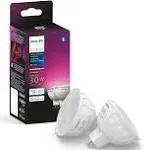 Philips Hue MR16 Smart LED Bulb White and Color Ambiance (2 Pack)