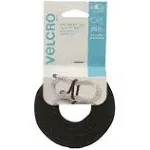 Velcro� Reusable Self-Gripping Cable Ties, 1/4 x 8 inches, Black, 25 Ties/Pack