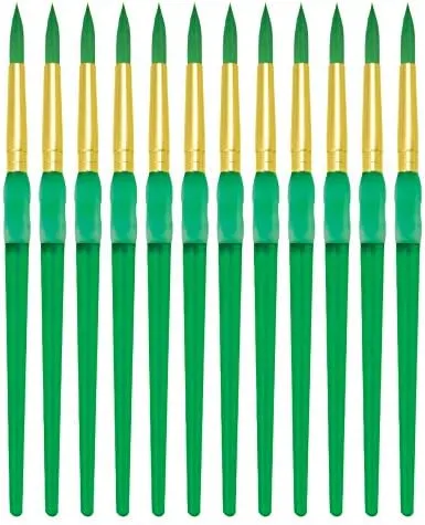 Royal Brush Big Kids Choice Paint Brush, Round, Size 8, 3 Pack of 12