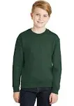 Jerzees 562B Youth NuBlend Crewneck Sweatshirt - J Navy - S