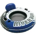 Intex River Run 1 Person Inflatable Tube Raft Float for Lake, Pool, and River