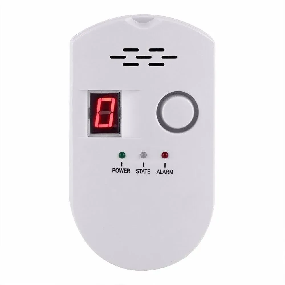 VINCREY Natural Gas Detector, Home Gas Alarm, Gas Leak Detector,High Sensitivity LPG Lng Coal Natural Gas Leak Detection, Alarm ZJBDSQ7