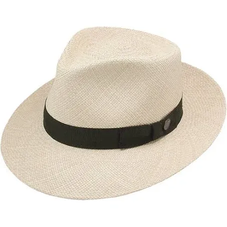 STETSON Retro Panama Fedora Natural Straw Hat (TSRTRO-292481<wbr/>)