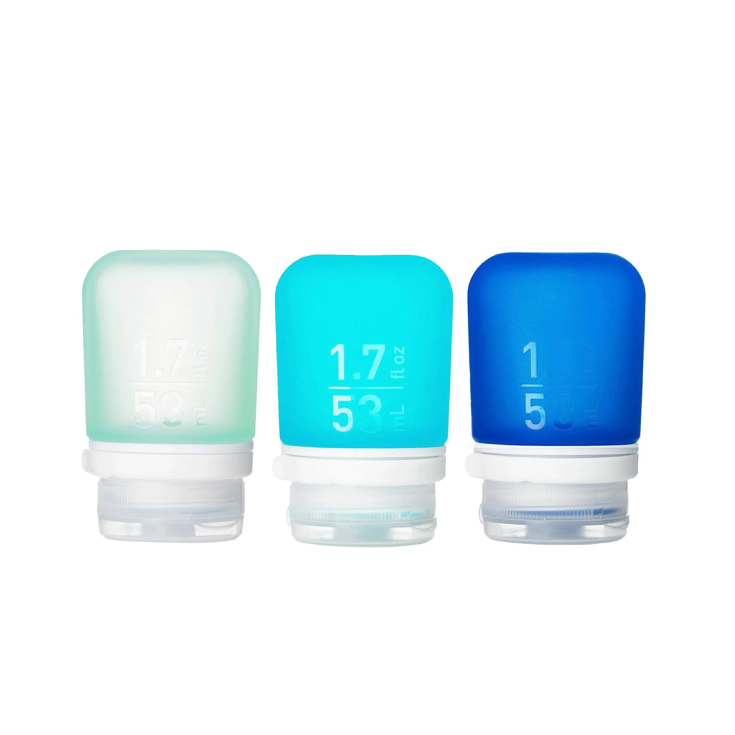 GoToob+ 3-Pack (Small) | Refillable Silicone Travel Bottle | Locking Lid | Fo...