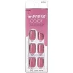 Kiss Impress Color Press-On Manicure In Petal Pink (Set Of 30)