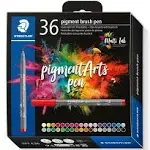 Staedtler Pigment Arts Brush Pen Set of 36