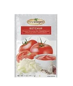 Mrs. Wages Ketchup Mix, Easy-To-Use, Enhance Your Tomatoes, Makes Ketchup in Bulk, Easy To Freeze or Serve Fresh, 5 oz Packet (Value Pack of 6)