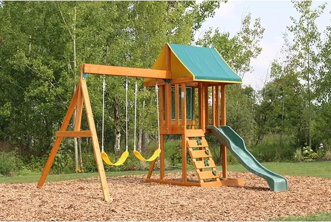 KidKraft Appleton Wooden Swing Set