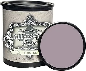 All-in-One Paint, Durable Cabinet and Furniture Paint. Built in Primer and Top Coat, No Sanding Needed. Includes Our 30 Featured Color Card - Thistle,