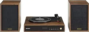 Crosley Alto Record Player with Speakers - Walnut