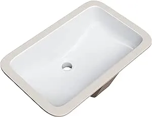 PROFLO Norris 21" Rectangular Vitreous China Undermount Bathroom Sink