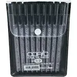 Copic Multiliner Black 9-Pen Set B