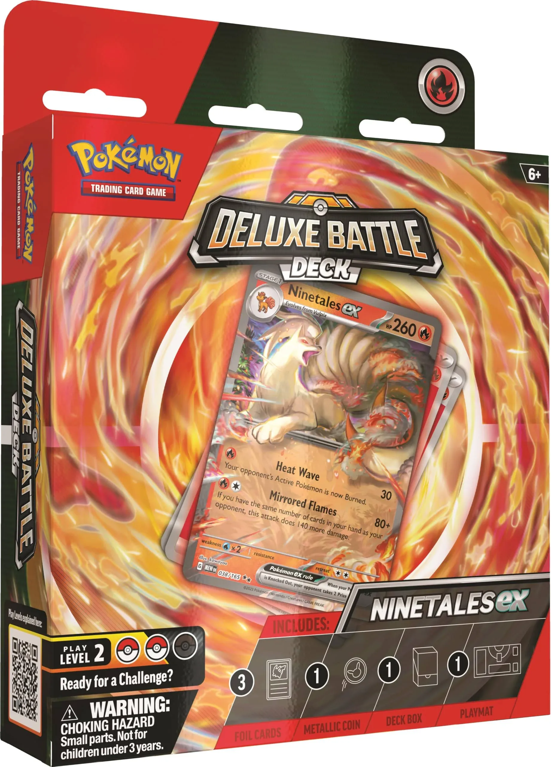 Pokemon Deluxe Battle Deck NINETALES ex Factory Sealed Box Ready To Play Deck