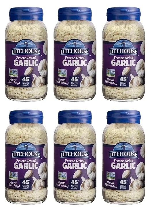 Litehouse Freeze Dried Garlic,45 Grams (Pack of 6)