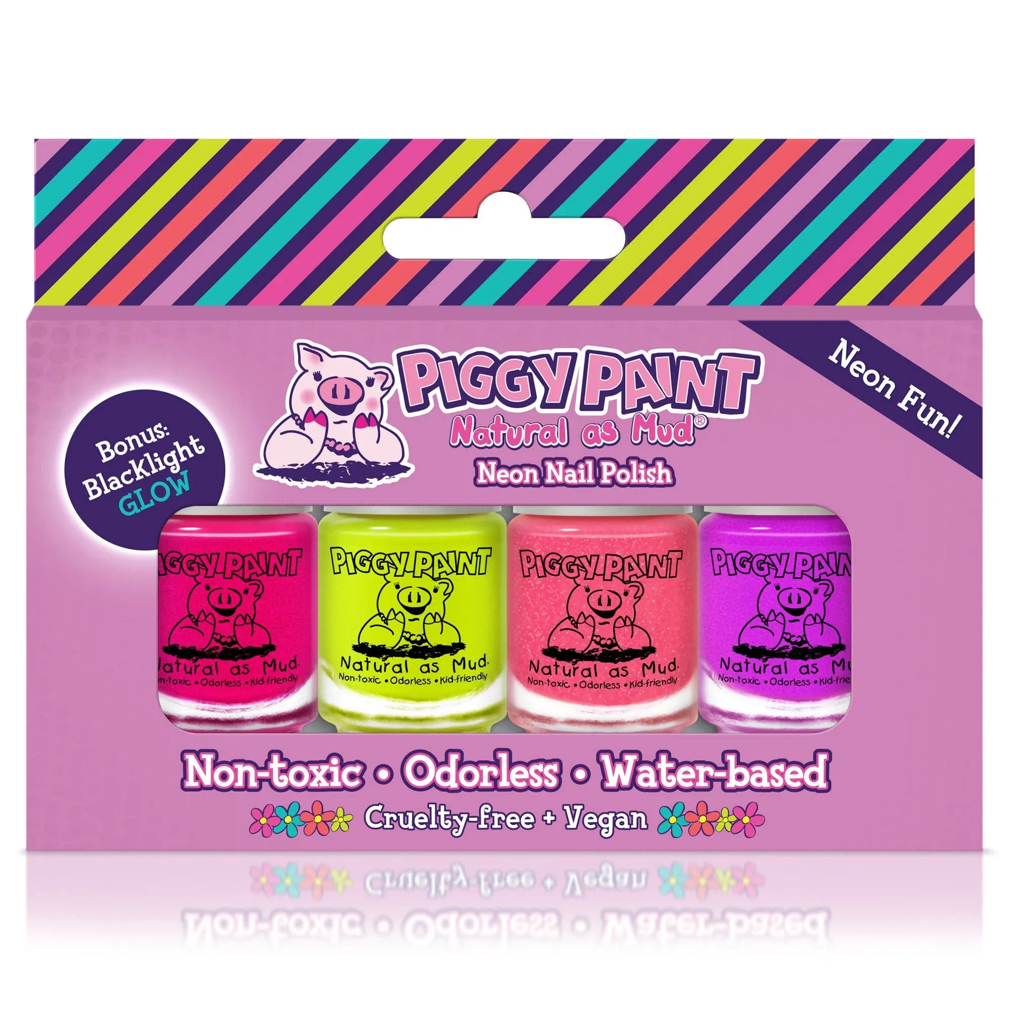 Piggy Paint Neon 4 Polish Box Set