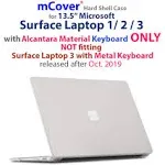 Ipearl MCOVERMSSL13CLR Clear mCover Hard Shell Case for 13.5 in. Microsoft Surface Laptop Computer