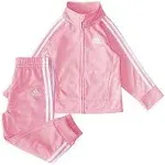 Adidas Baby Girls 2-Piece Classic Tricot Track Set - Light Pink - Size 24 Months