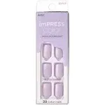 KISS imPress Color Press-On Manicure Short 30 Nails 007 Picture Purplect 83746