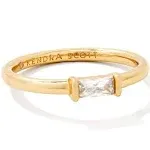 Kendra Scott Juliette Gold Band Ring in White Crystal