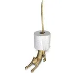 Wallcharmers Gold Paper Towel Holder, Metal Toilet or Kitchen Paper Holder for Floor or Countertop, Gold Frog