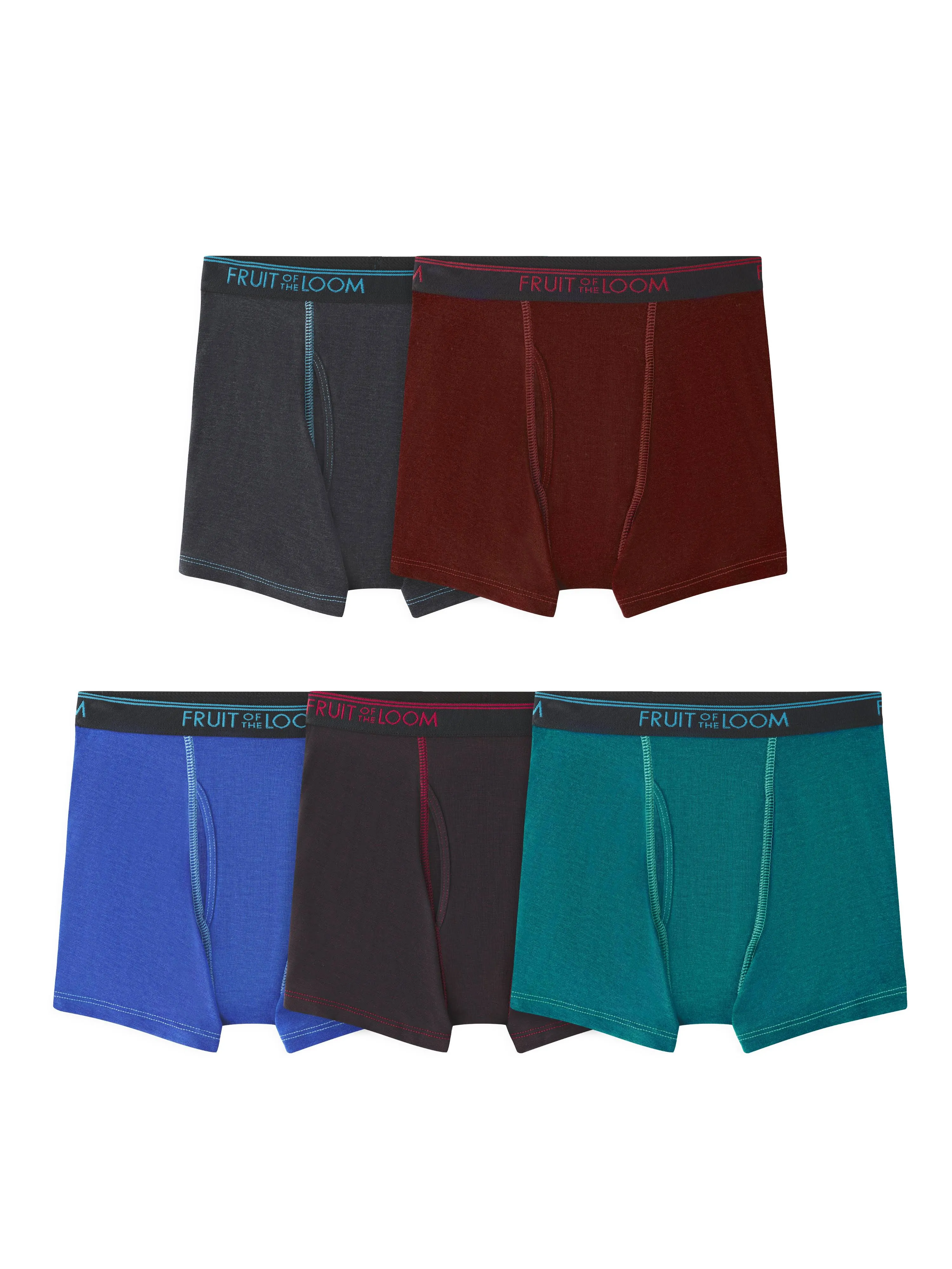 Fruit of The Loom Boys' 360 Stretch Boxer Briefs