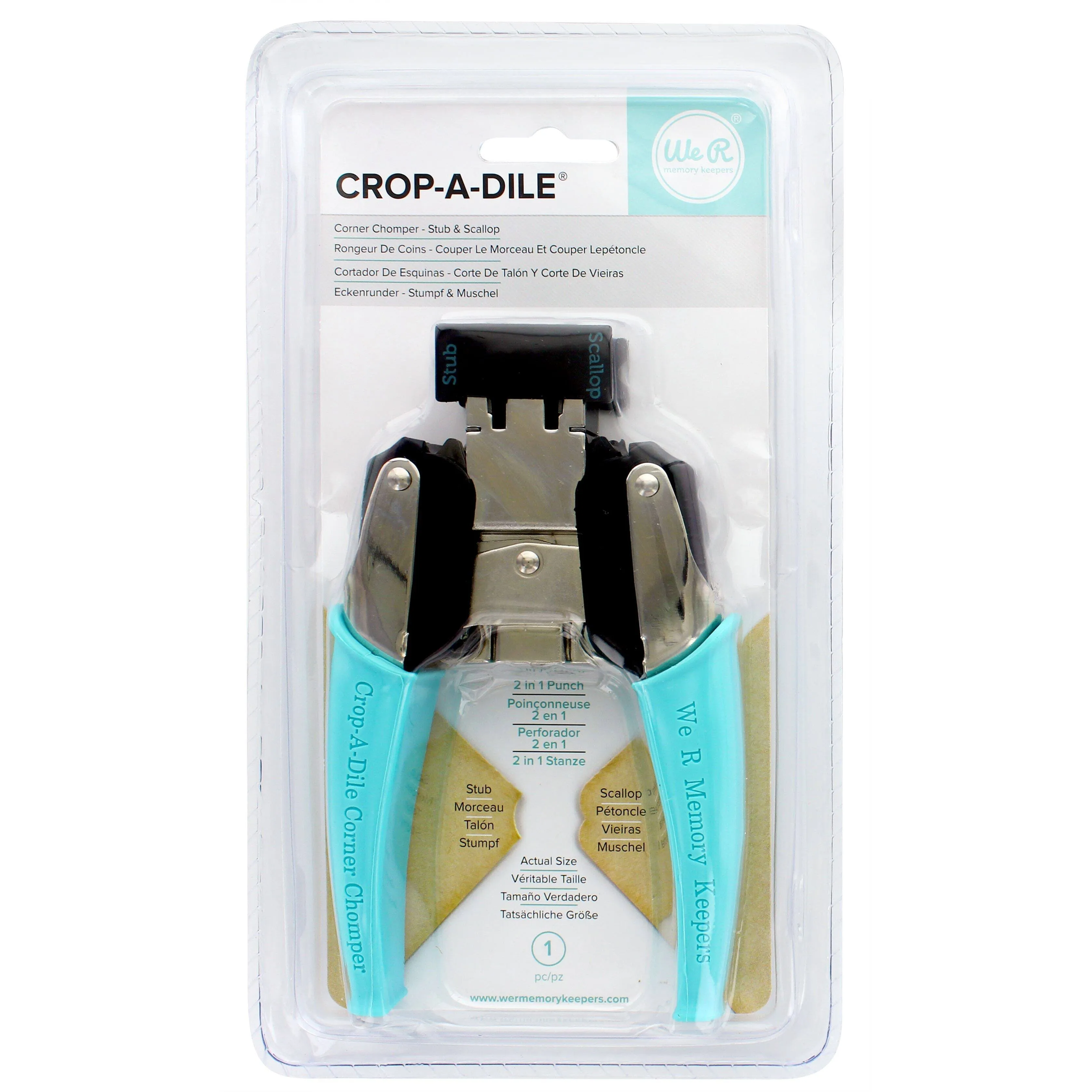 American Craft We R Memory Keepers Crop-A-Dile Corner Punch Chomper Tool