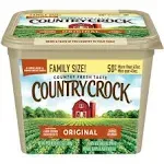 Country Crock Vegetable Oil Spread, 40%, Original, Family Size - 4 lb 3.5 oz (1.91 kg)