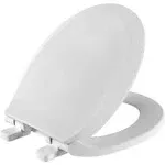 Cadet Slow Close Round Closed Front Toilet Seat with EverClean in White