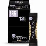 Paramount Farms 091842A25S Wonderful Pistachios, Salt & Pepper, 1.25oz Pack, 12/Box