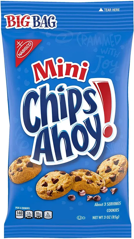 CHIPS AHOY! Mini Original Chocolate Chip Cookies, 12 - 3 Oz Big Bags