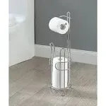 SunnyPoint Bathroom Toilet Tissue Paper Roll Storage Holder Stand with Reserve