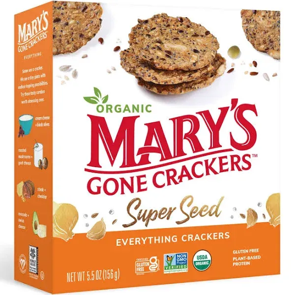 Mary's Gone Crackers Super Seed Crackers