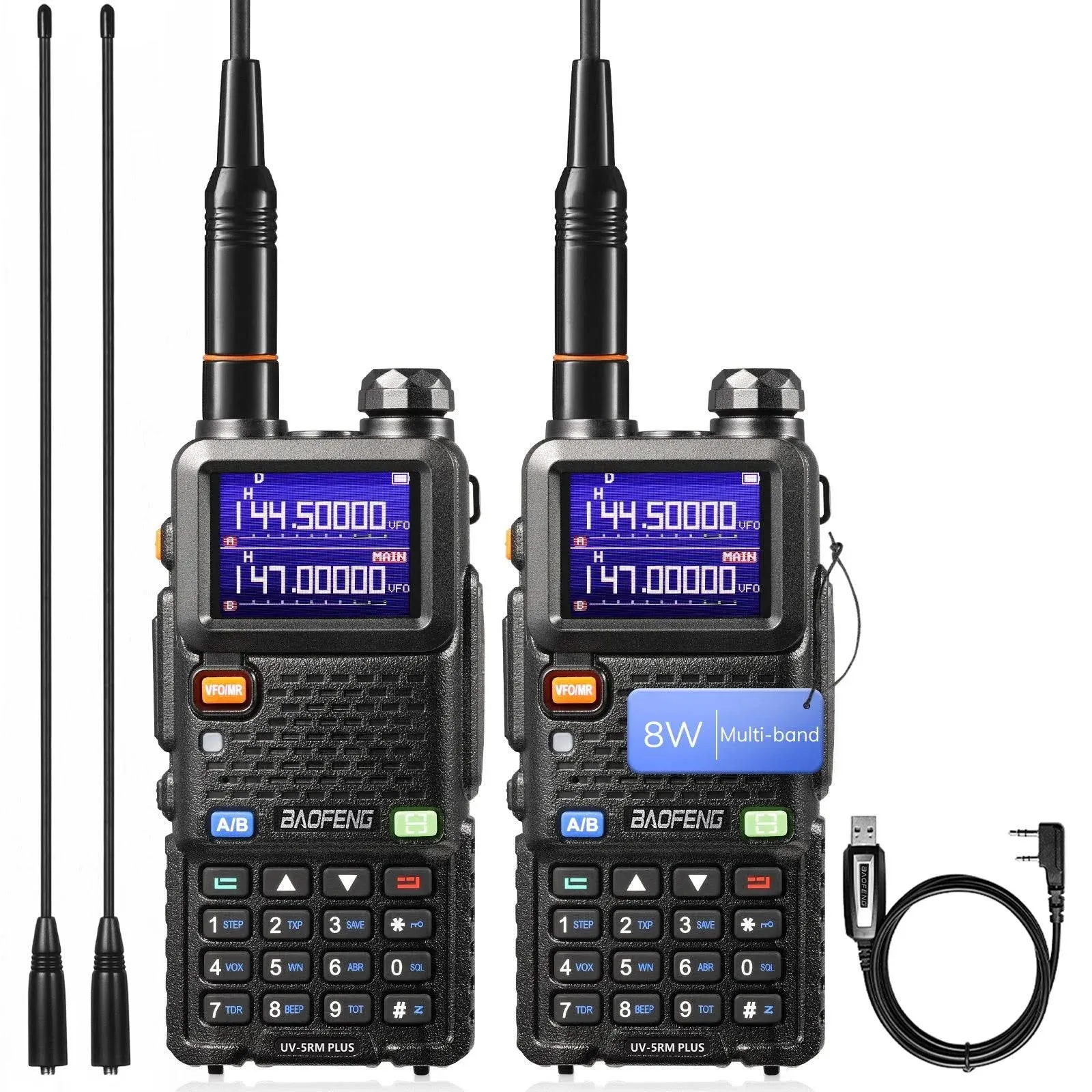 BAOFENG UV-5RM Plus 10W Ham Radio Dual Band Two Way Radio