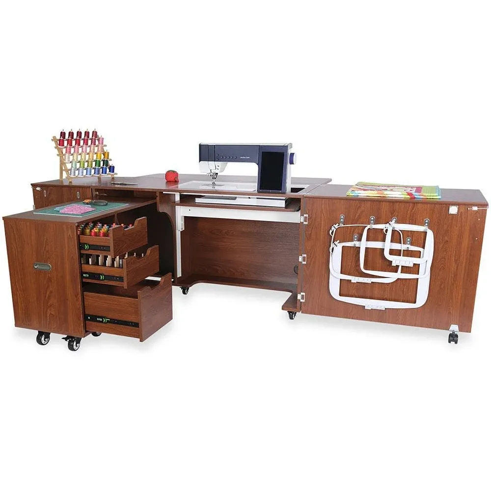 Kangaroo K9605xl Outback XL Sewing Cabinet in Teak