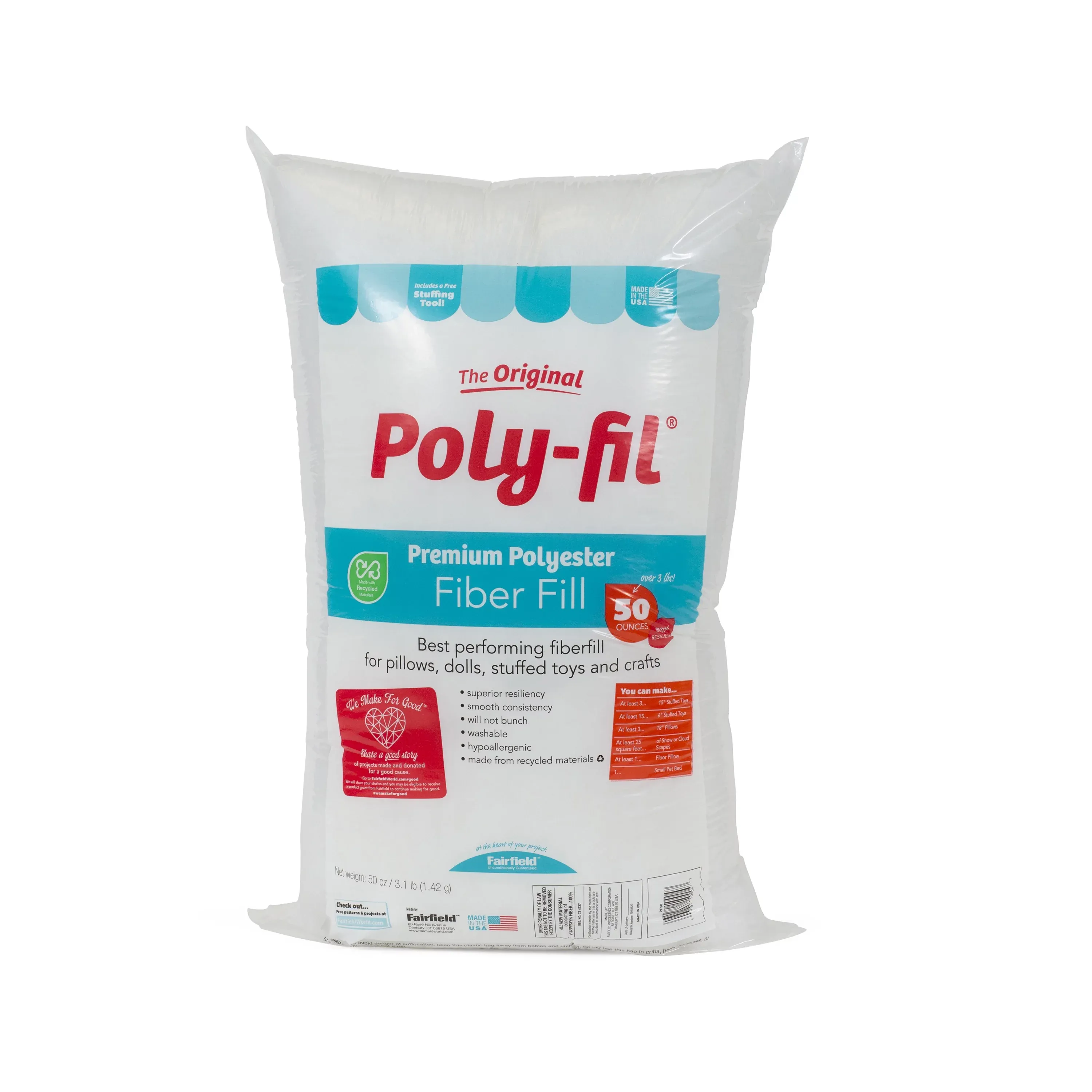 Poly-Fil The Original Premium Fiber Fill Bag