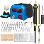 FIRElood LH55-1 wood burning kit,wood burning tool,digitally adjustable temperature wood burner kit,professional wood burner tool kit for adults