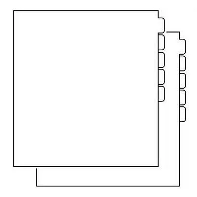 Crafter's Companion ScrapRack Paper Storage Box Tabbed Dividers