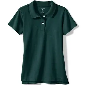 Lands' End Girls Short Sleeve Feminine Fit Mesh Polo Shirt