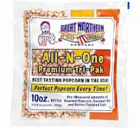 4oz Popcorn Machine Popcorn Packets - All-in-One Movie Theater Style Popcorn ...