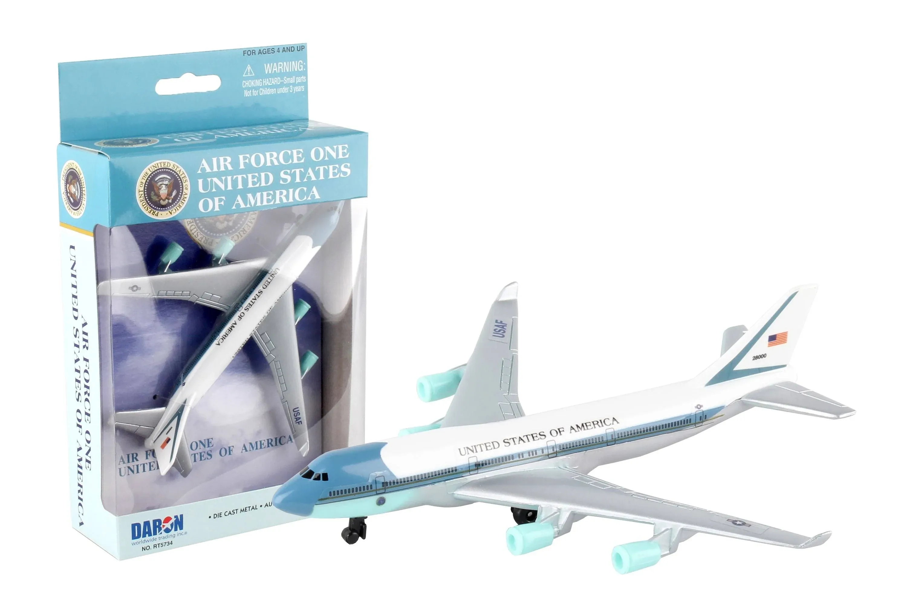 Daron Air Force One USA Single Die-Cast Collectible Plane