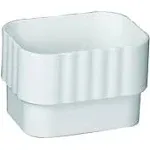 Amerimax White Vinyl Downspout Connector