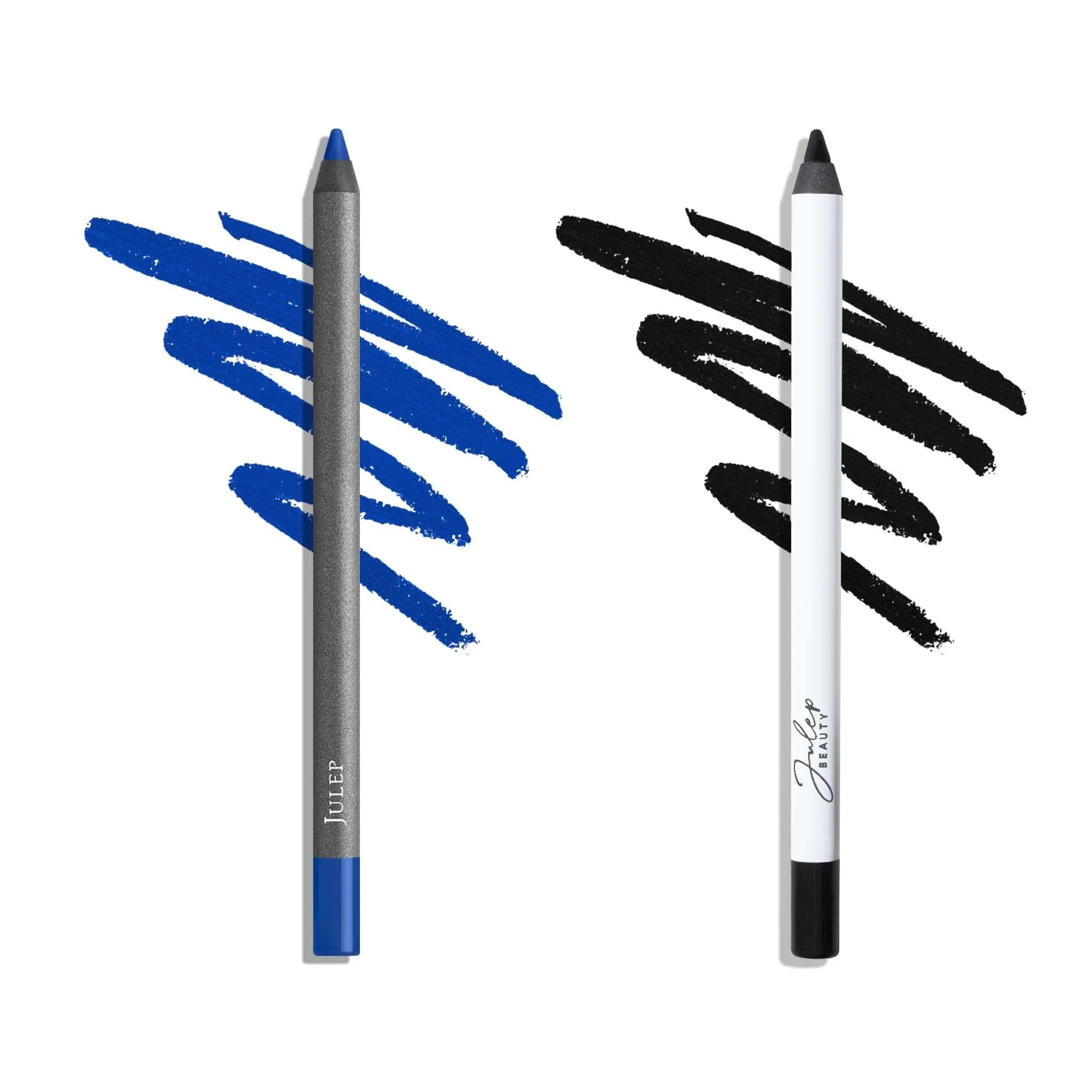 Julep When Pencil Met Gel Sharpenable Multi-Use Longwear Eyeliner Pencil - Ocean Blue & Blackest Black - Transfer-Proof - High Performance Liner Duo.