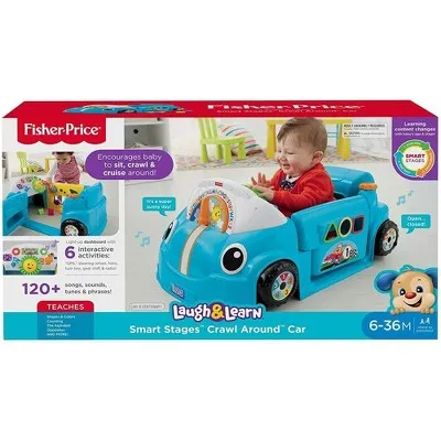 Fisher-Price Laugh & Learn Crawl Around Car - Blue