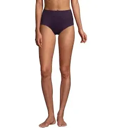 Lands' End Women's Tummy Control High Waisted Bikini Swim Bottoms