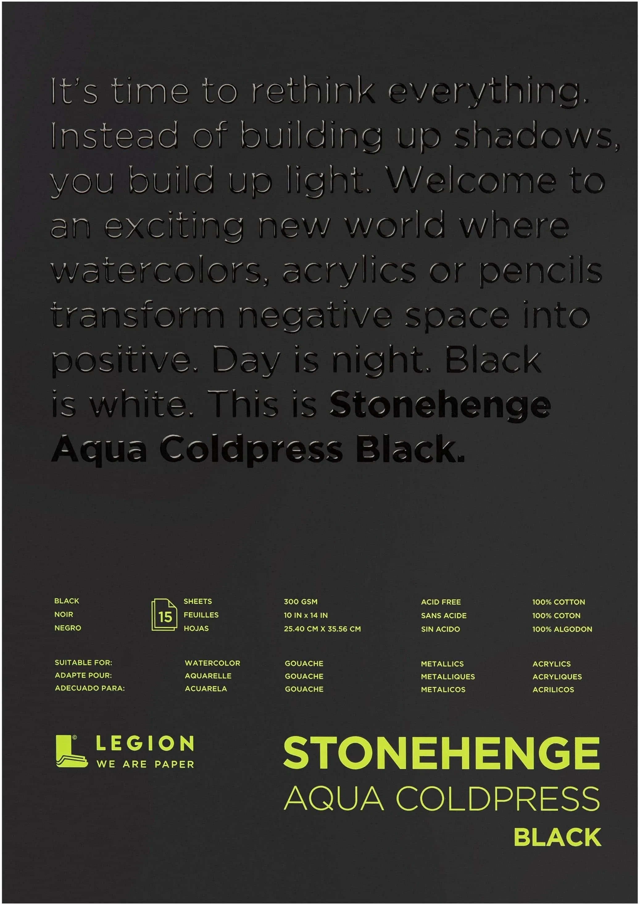 Legion Stonehenge Aqua Coldpress Black Pad