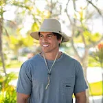 Men's Panama Jack Nylon Mesh Safari Hat Lightweight UPF 50+ Sun Protection